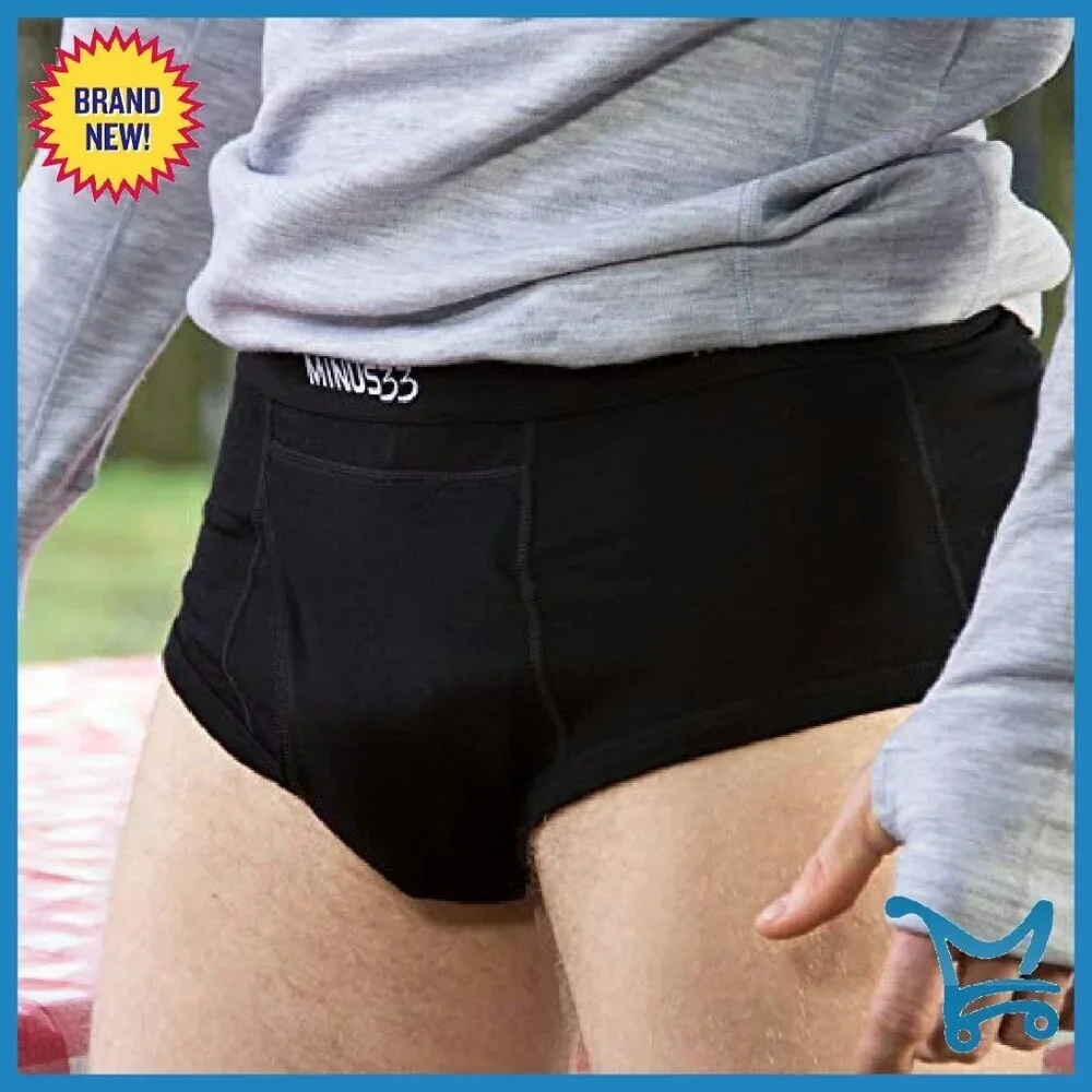 Men's Merino Wool Briefs Lightweight Moisture-Wicking Sizes S-2XL